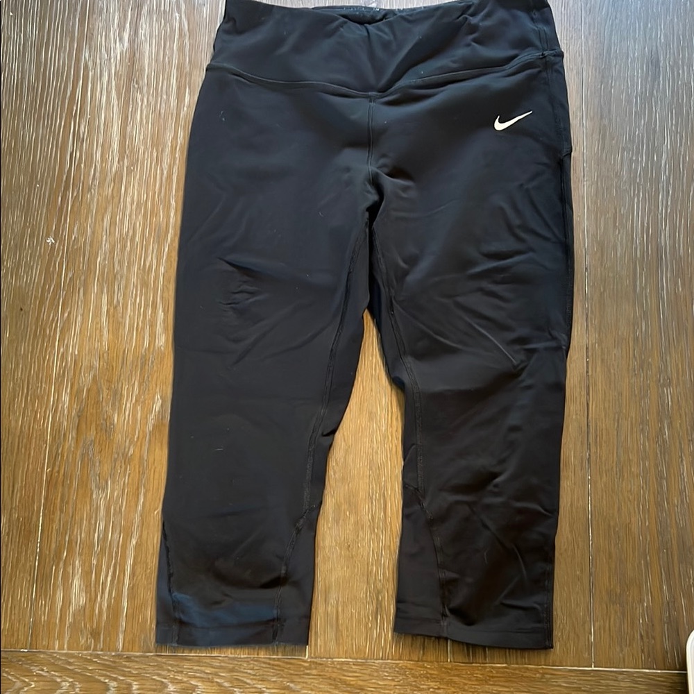 Nike Running Black Leggings Mid-Rise Performance